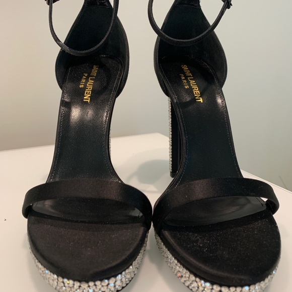 Black heels with crystal heel and sole - Picture 4 of 7
